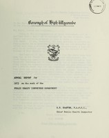 view [Report 1973] / Medical Officer of Health, High Wycombe Borough.