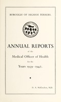 view [Report 1939-1942] / Medical Officer of Health, Higham Ferrers Borough.