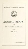 view [Report 1944] / Medical Officer of Health, Higham Ferrers Borough.