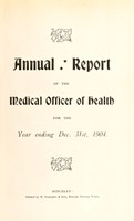 view [Report 1904] / Medical Officer of Health, Hinckley U.D.C.