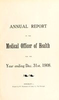 view [Report 1908] / Medical Officer of Health, Hinckley U.D.C.