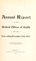 view [Report 1911] / Medical Officer of Health, Hinckley U.D.C.