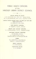 view [Report 1945] / Medical Officer of Health, Hinckley U.D.C.