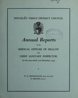 view [Report 1954] / Medical Officer of Health, Hinckley U.D.C.