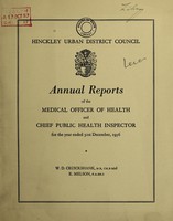 view [Report 1956] / Medical Officer of Health, Hinckley U.D.C.