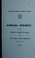 view [Report 1970] / Medical Officer of Health, Hinckley U.D.C.