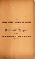 view [Report 1904] / Medical Officer of Health, Hindley Local Board / U.D.C.