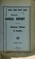 view [Report 1919] / Medical Officer of Health, Hindley Local Board / U.D.C.