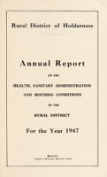 view [Report 1947] / Medical Officer of Health, Holderness R.D.C.