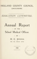 view [Report 1928] / School Medical Officer of Health, Holland County Council (Lincolnshire).