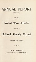 view [Report 1925] / Medical Officer of Health, Holland County Council (Lincolnshire).