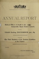 view [Report 1896] / Medical Officer of Health, Holsworthy R.D.C.