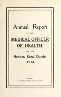 view [Report 1914] / Medical Officer of Health, Honiton R.D.C.