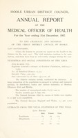 view [Report 1937] / Medical Officer of Health, Hoole U.D.C.