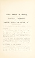 view [Report 1914] / Medical Officer of Health, Horbury U.D.C.