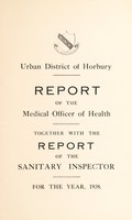 view [Report 1938] / Medical Officer of Health, Horbury U.D.C.
