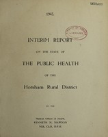 view [Report 1943] / Medical Officer of Health, Horsham R.D.C.