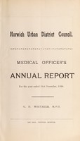 view [Report 1898] / Medical Officer of Health, Horwich U.D.C.