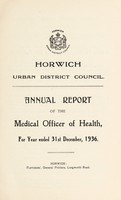 view [Report 1936] / Medical Officer of Health, Horwich U.D.C.