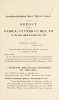 view [Report 1925] / Medical Officer of Health, Houghton-le-Spring R.D.C.