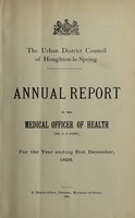 view [Report 1898] / Medical Officer of Health, Houghton-le-Spring U.D.C.