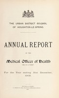 view [Report 1909] / Medical Officer of Health, Houghton-le-Spring U.D.C.
