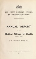 view [Report 1913] / Medical Officer of Health, Houghton-le-Spring U.D.C.