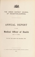 view [Report 1914] / Medical Officer of Health, Houghton-le-Spring U.D.C.
