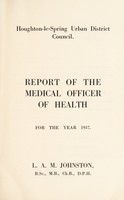 view [Report 1937] / Medical Officer of Health, Houghton-le-Spring U.D.C.