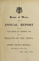 view [Report 1893] / Medical Officer of Health, Hove U.D.C. / Borough.