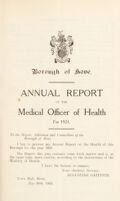 view [Report 1921] / Medical Officer of Health, Hove U.D.C. / Borough.