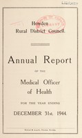 view [Report 1944] / Medical Officer of Health, Howden R.D.C.