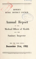 view [Report 1952] / Medical Officer of Health, Howden R.D.C.