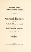 view [Report 1936] / Medical Officer of Health, Hoyland Nether U.D.C.