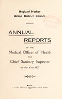 view [Report 1937] / Medical Officer of Health, Hoyland Nether U.D.C.