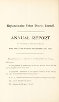 view [Report 1905] / Medical Officer of Health, Hoylandswaine U.D.C.