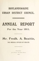 view [Report 1911] / Medical Officer of Health, Hoylandswaine U.D.C.