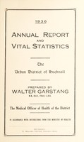 view [Report 1936] / Medical Officer of Health, Hucknall U.D.C.