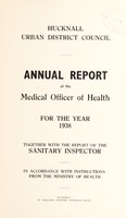 view [Report 1938] / Medical Officer of Health, Hucknall U.D.C.