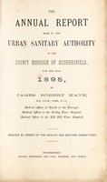 view [Report 1895] / Medical Officer of Health, Huddersfield County Borough.