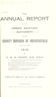 view [Report 1919] / Medical Officer of Health, Huddersfield County Borough.