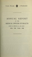 view [Report 1948] / Medical Officer of Health, Huddersfield County Borough.