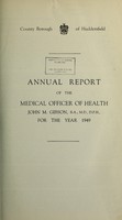 view [Report 1949] / Medical Officer of Health, Huddersfield County Borough.