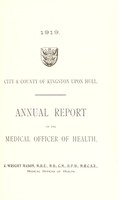 view [Report 1919] / Medical Officer of Health, Kingston-upon-Hull County Borough.