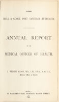 view [Report 1896] / Medical Officer of Health, Hull & Goole Port Health Authority.