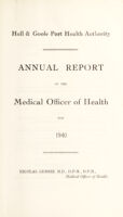 view [Report 1940-1945] / Medical Officer of Health, Hull & Goole Port Health Authority.