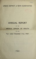 view [Report 1937] / Medical Officer of Health, Hunstanton U.D.C.