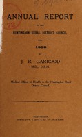 view [Report 1939] / Medical Officer of Health, Huntingdon R.D.C.