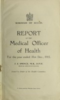 view [Report 1925] / Medical Officer of Health, Eccles Borough.