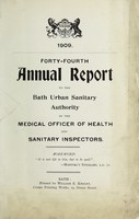 view [Report 1909] / Medical Officer of Health, Bath City & County Borough.